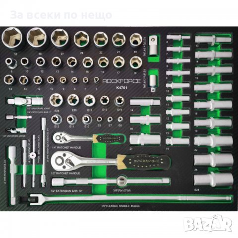 Шкаф с инструменти с 7 чекмеджета – 5 пълни RockForce, снимка 10 - Куфари с инструменти - 39298962