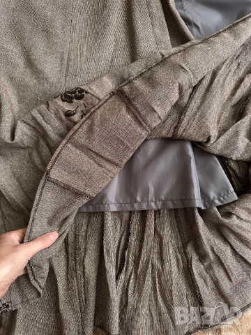 Кафяв вълнен костюм, снимка 8 - Костюми - 52095989