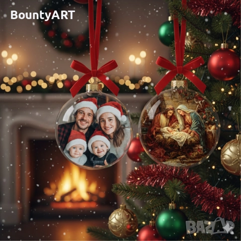Коледна топака със снимка, снимка 6 - Коледни подаръци - 52345862