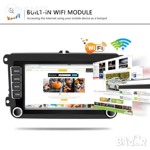 🔴 Мултимедия - навигация Android за автомобил с копчета 4GB RAM за VW , снимка 4 - Части - 49676773