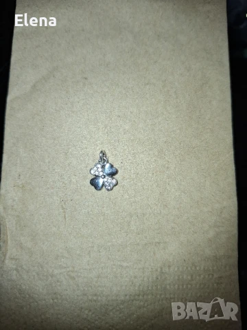 Детелина - Четирилистна , сребро 925, снимка 2 - Колиета, медальони, синджири - 51120985