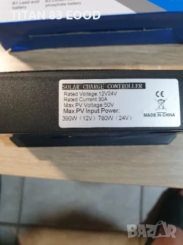 Контролер регулатор за соларни панели 12V-24V 30А, снимка 4 - Друга електроника - 50685736