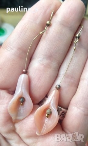 Vintage / Два броя обеци / Много рядка находка / Висящи сребърни обеци , снимка 3 - Обеци - 40827827