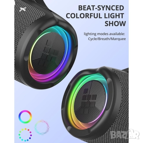 Безжичен високоговорител Tronsmart Mirtune S100 50W Bluetooth 5.3 IPX7, снимка 9 - Bluetooth тонколони - 52135898