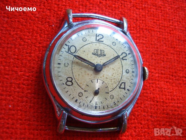 GUB Glashutte cal.60 Стари мъжки ръчни часовници, снимка 4 - Антикварни и старинни предмети - 36646878