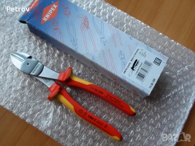 KNIPEX 74 06 200 VDE 1000 V - MADE IN GERMANY - ЧИСТО НОВИ ПРОФЕСИОНАЛНИ Резачки , Секачки / GERMANY, снимка 6 - Клещи - 44702907