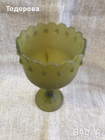 Голям бокал от цветно стъкло, снимка 2 - Чаши - 44911823