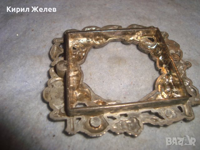 СТАР ПОСРЕБРЕН БЕЛ ЕПОК ФЛОРАЛНО ОРНАМЕНТИРАН ПЕНДАНТ РАМЧИЦА за СНИМКА РЕТРО АРТ МЕДАЛЬОН 22687, снимка 10 - Антикварни и старинни предмети - 38139060