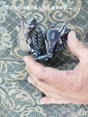 Хидравлични спирачки за велосипед колело Shimano deore xt свалени от 29 цола , снимка 6 - Части за велосипеди - 52415322