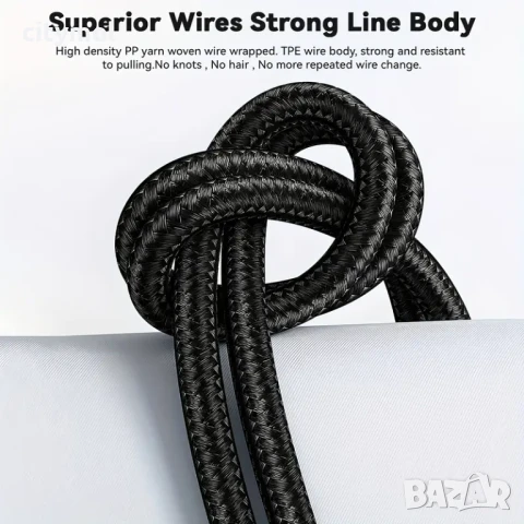 USB към USB Type-C Charging Cable 120W, найлонова оплетка - 300 см, снимка 3 - USB кабели - 50551381