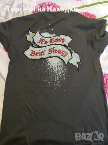Оригинална мъжка тениска WWE Edge Easy Being Sleazy M Med Medium Dark Grey , снимка 3 - Тениски - 50905232