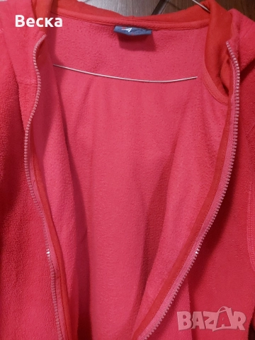 Дамски суичър – розов, с качулка, размер XL, снимка 2 - Якета - 52953474