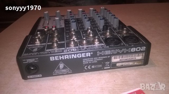 behringer xenyx 802-mixer preamplifier-внос швеицария, снимка 15 - Ресийвъри, усилватели, смесителни пултове - 27300092