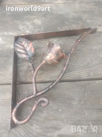 Конзоли , рафтодържачи стойки и ъгли за рафтове и етажерки от ковано желязо, снимка 11 - Други - 49641734