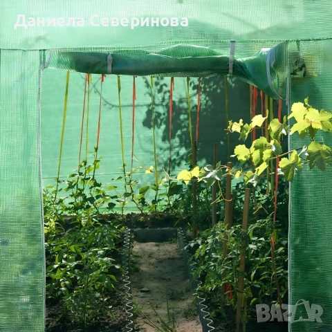 Резервно покривало за оранжерия 3x2x2м – Армирано UV , с цип и прозорци (без рамка), снимка 3 - Други стоки за дома - 53364449