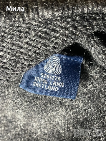 Kappa - Италианска 100% Шетланд Вълна жилетка / L, снимка 4 - Пуловери - 53076552