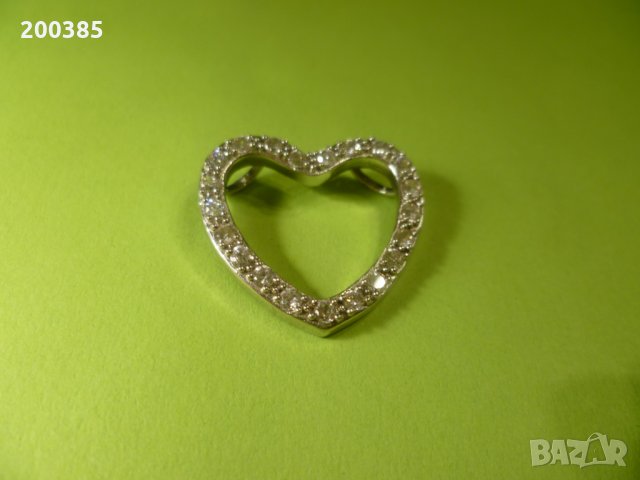 Сребърен комплект с бели кристали, снимка 2 - Бижутерийни комплекти - 35094878