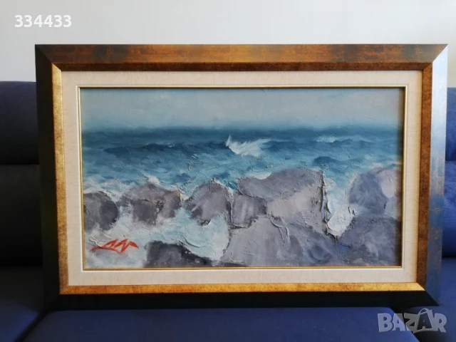 МОРЕ-пейзаж, известен автор, снимка 2 - Картини - 51377130