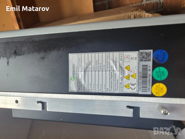 growatt inverter fv 4200mtl-s 550v PV grett inverter мрежов инвертор на гривата 4.2 кв , снимка 3 - Друга електроника - 53016075