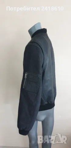These Glory Days Leather / Wool Bomber Mens Size  L  ОРИГИНАЛ! Ест. кожа! Мъжко Яке, снимка 3 - Якета - 50209190