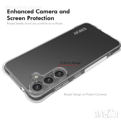 Samsung Galaxy S25+ 5G Удароустойчив ENKAY /Clear TPU Силиконов Калъф и Протектор, снимка 3 - Калъфи, кейсове - 51414238