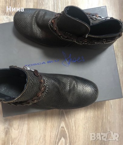 Кожени боти Tosca Blu , снимка 2 - Дамски боти - 27543455