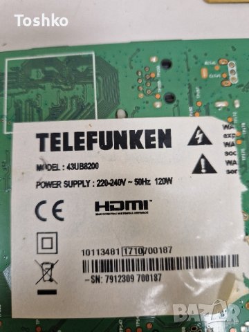 TCON BOARD 6870C-0552A TV TELEFUNKEN 43UB8200, снимка 3 - Части и Платки - 43973719