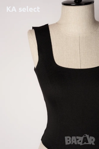 Черен топ, снимка 2 - Корсети, бюстиета, топове - 51454608