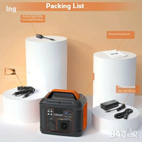 Преносима Захранваща Станция SBAOH 300W/296Wh – Соларен Генератор, снимка 3 - Къмпинг мебели - 50929003