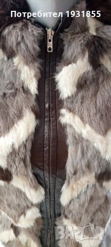 Яке от заешка кожа, снимка 4 - Якета - 43308999