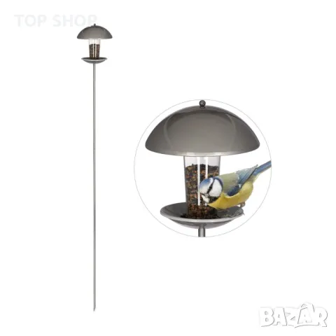 Стоманена Хранилка за птици с пръчка или висяща, снимка 2 - Други - 48818923