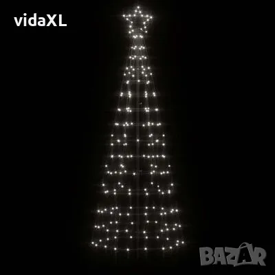 vidaXL Коледна светеща елха с шипове 220 LED студено бяло 180 см(SKU:358101), снимка 3 - Други - 49235598