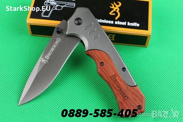 Уникален Ловен / Туристически нож с кожена кания Browning ножове, снимка 8 - Ножове - 27838015