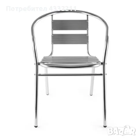 Алуминиев стол Muhler, 54x55xH74см, снимка 1