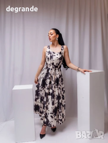 Официална дълга рокля с коланче, снимка 3 - Рокли - 50897336