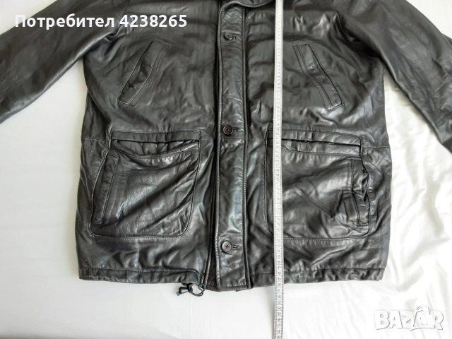 кожено яке, шуба "LCCollection" черно, естествена кожа, снимка 3 - Якета - 52929254