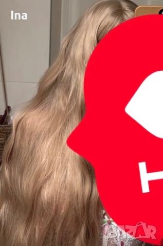 Много дълга руса перука, снимка 6 - Аксесоари за коса - 53101107