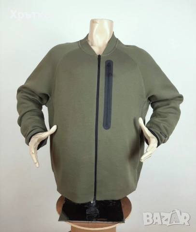 Nike Tech Fleece Bomber - Оригинално мъжко горнище размер 2XL-3XL, снимка 2 - Спортни дрехи, екипи - 53462936