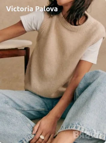 Скъпа блуза без ръкави BERWIN & WOLFF 100% вълна , снимка 16 - Корсети, бюстиета, топове - 49164992