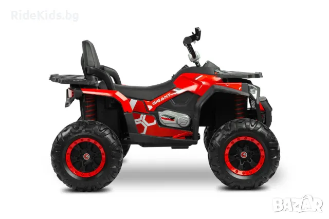 Детско ATV GIGANT Червено – 4x4, до 30 кг, с Музика, снимка 5 - Детски велосипеди, триколки и коли - 49972253