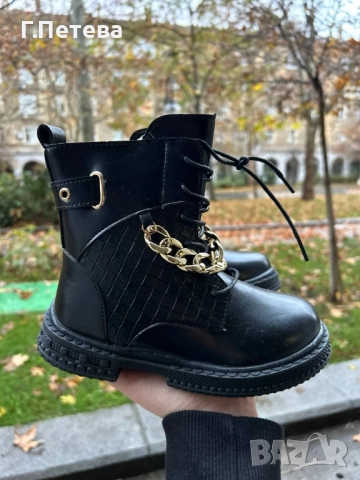 Кожени боти за момиченце , снимка 4 - Детски боти и ботуши - 52563507