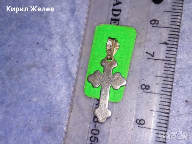 КРАСИВО СРЕБЪРНО НАГРЪДНО КРЪСТЧЕ МАРКОВО СРЕБРО 925 ПРОБА 29272, снимка 2 - Колиета, медальони, синджири - 40500242