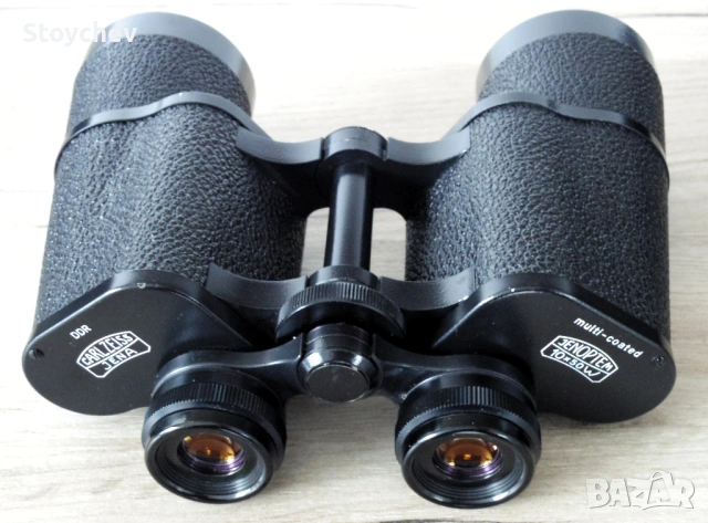 Бинокъл Carl Zeiss Jena Jenoptem Multi-Coated 10x50w 1986г., снимка 2 - Екипировка - 53217424