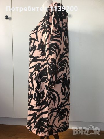 Solange S/M нова лятна рокля туника пепел от рози черно, снимка 2 - Рокли - 27299005