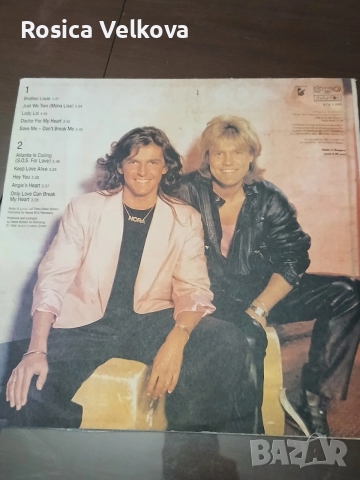 Грамофонна плоча MODERN TALKING 3 и 4 , снимка 5 - Грамофонни плочи - 53253486