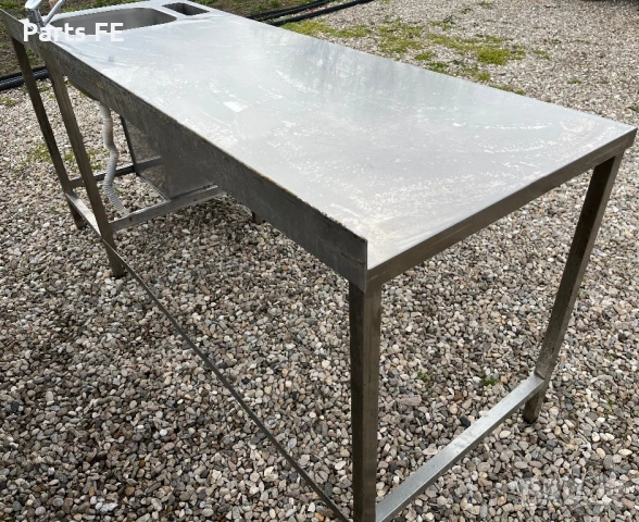 Професионална работна маса с мивка единична и отвор за отпадъци profesionalna rabotna masa s mivka, снимка 4 - Обзавеждане на кухня - 53563337