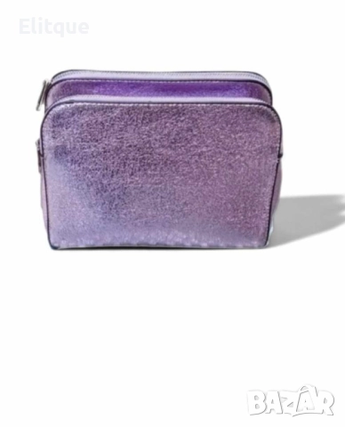 Елегантна дамска чанта за през рамо с 3 отделения с цип и дълга дръжка, снимка 4 - Чанти - 52861224