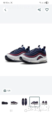 Мъжки маратонки Nike Air Max 97 "USA, снимка 5 - Маратонки - 52249665