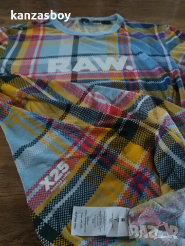 g-star madras check print rt - страхотна мъжка тениска Л, снимка 7 - Тениски - 47513918