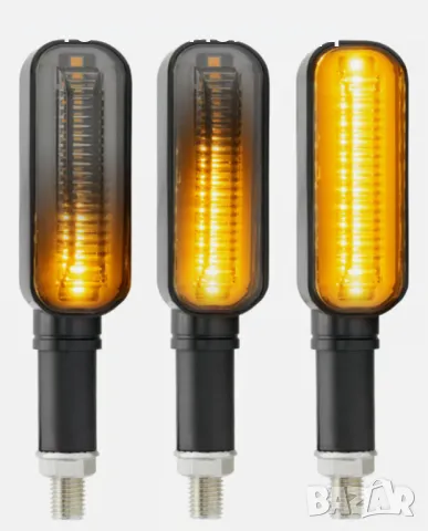 Диодни LED мигачи за мотор с бягащ мигач - 2 броя., снимка 2 - Аксесоари и консумативи - 49996140